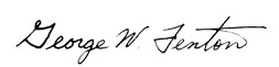 George Fenton Signature